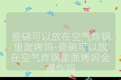 瓷碗可以放在空气炸锅里面烤吗-瓷碗可以放在空气炸锅里面烤吗会爆炸吗