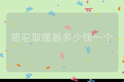 骆驼取暖器多少钱一个