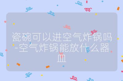 瓷碗可以进空气炸锅吗-空气炸锅能放什么器皿