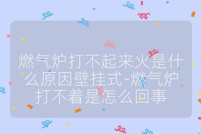 燃气炉打不起来火是什么原因壁挂式-燃气炉打不着是怎么回事