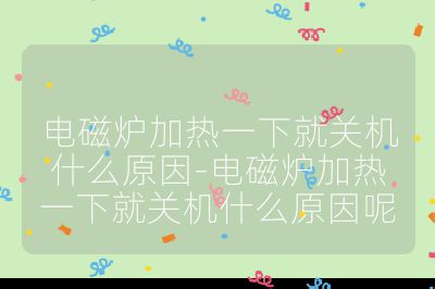 电磁炉加热一下就关机什么原因-电磁炉加热一下就关机什么原因呢