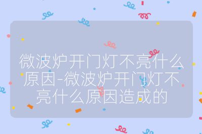 微波炉开门灯不亮什么原因-微波炉开门灯不亮什么原因造成的