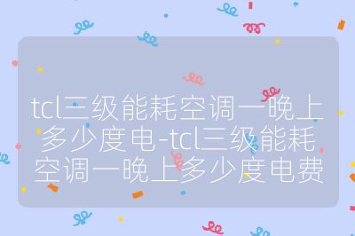 tcl三级能耗空调一晚上多少度电-tcl三级能耗空调一晚上多少度电费