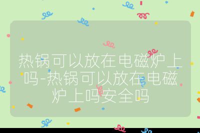 热锅可以放在电磁炉上吗-热锅可以放在电磁炉上吗安全吗