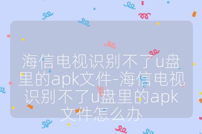 海信电视识别不了u盘里的apk文件-海信电视识别不了u盘里的apk文件怎么办