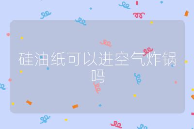 硅油纸可以进空气炸锅吗