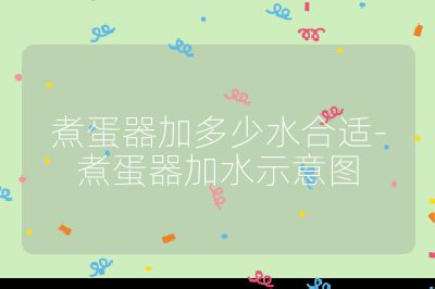 煮蛋器加多少水合适-煮蛋器加水示意图