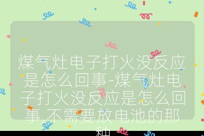 煤气灶电子打火没反应是怎么回事-煤气灶电子打火没反应是怎么回事,不需要放电池的那种