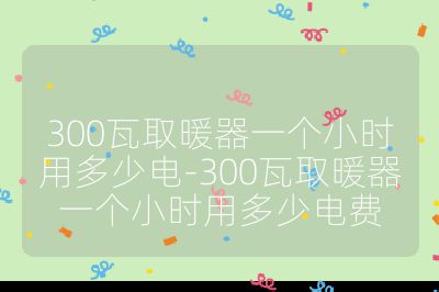 300瓦取暖器一个小时用多少电-300瓦取暖器一个小时用多少电费