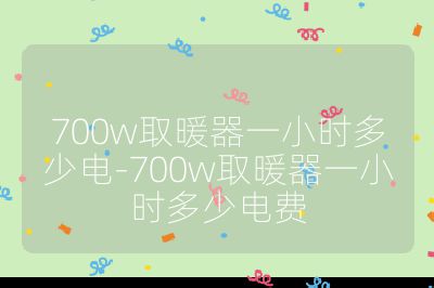 700w取暖器一小时多少电-700w取暖器一小时多少电费