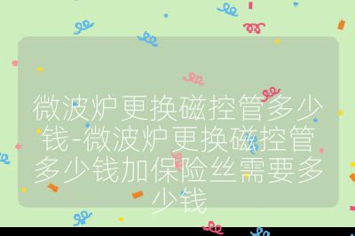 微波炉更换磁控管多少钱-微波炉更换磁控管多少钱加保险丝需要多少钱