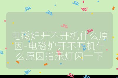 电磁炉开不开机什么原因-电磁炉开不开机什么原因指示灯闪一下