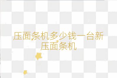 压面条机多少钱一台新压面条机