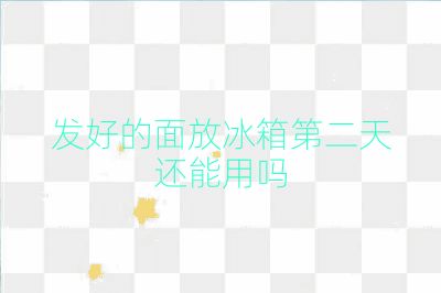 发好的面放冰箱第二天还能用吗