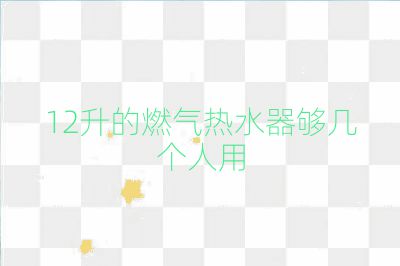 12升的燃气热水器够几个人用