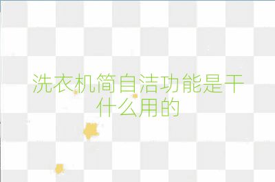 洗衣机简自洁功能是干什么用的