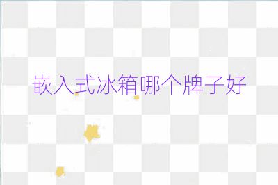 嵌入式冰箱哪个牌子好