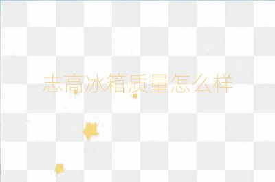 志高冰箱质量怎么样