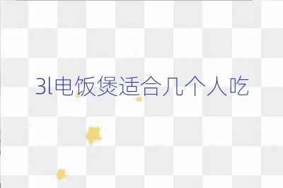 3l电饭煲适合几个人吃