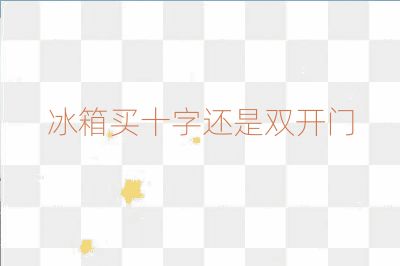 冰箱买十字还是双开门