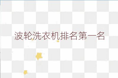 波轮洗衣机排名第一名