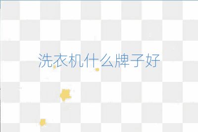 洗衣机什么牌子好