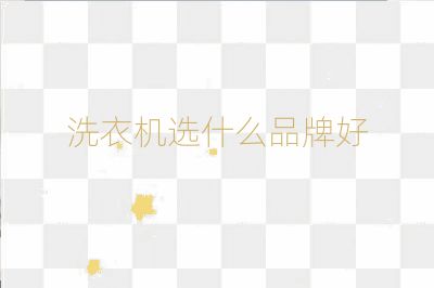 洗衣机选什么品牌好
