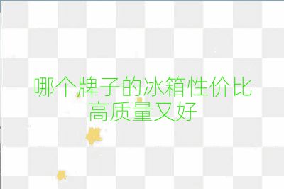 哪个牌子的冰箱性价比高质量又好