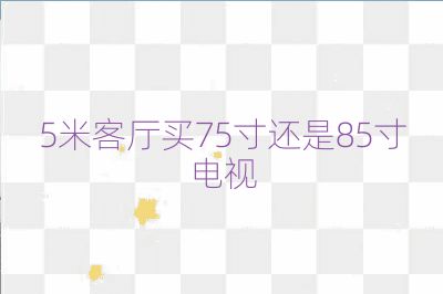 5米客厅买75寸还是85寸电视