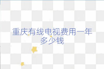 重庆有线电视费用一年多少钱
