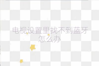 电视设置里找不到蓝牙怎么办