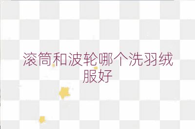 滚筒和波轮哪个洗羽绒服好