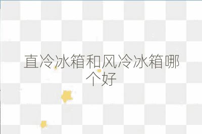 直冷冰箱和风冷冰箱哪个好