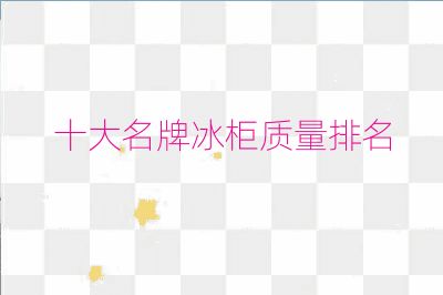 十大名牌冰柜质量排名