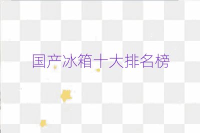 国产冰箱十大排名榜