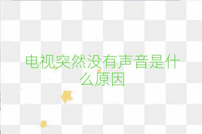 电视突然没有声音是什么原因