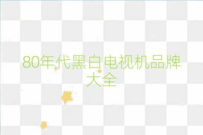 80年代黑白电视机品牌大全