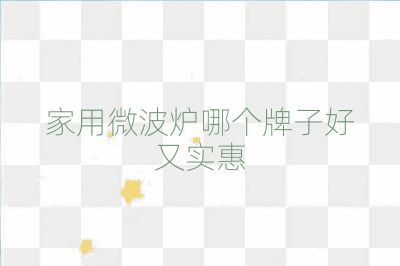 家用微波炉哪个牌子好又实惠