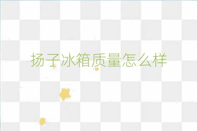 扬子冰箱质量怎么样