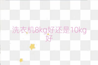 洗衣机8kg好还是10kg好