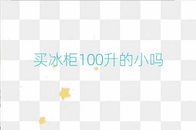 买冰柜100升的小吗