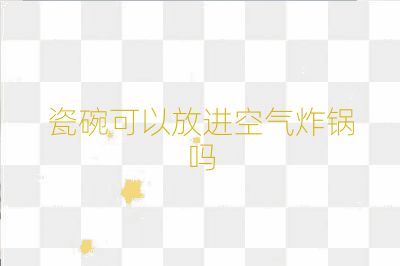 瓷碗可以放进空气炸锅吗