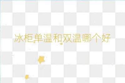 冰柜单温和双温哪个好