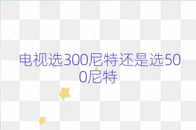 电视选300尼特还是选500尼特