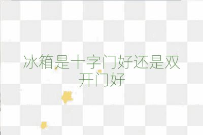 冰箱是十字门好还是双开门好