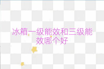 冰箱一级能效和三级能效哪个好