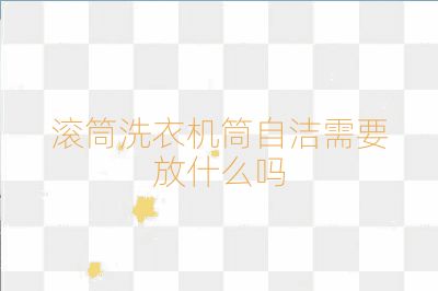 滚筒洗衣机筒自洁需要放什么吗