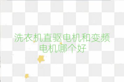 洗衣机直驱电机和变频电机哪个好