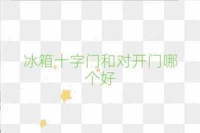 冰箱十字门和对开门哪个好