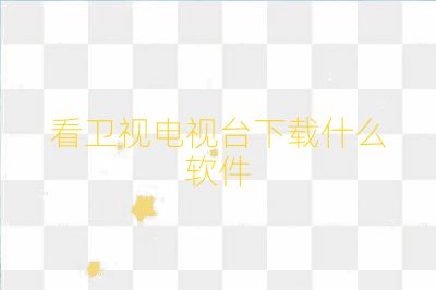 看卫视电视台下载什么软件